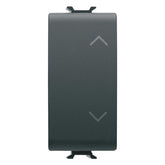 Corus-Shutter+Arrows Button 1 Module Matte/Satin Black